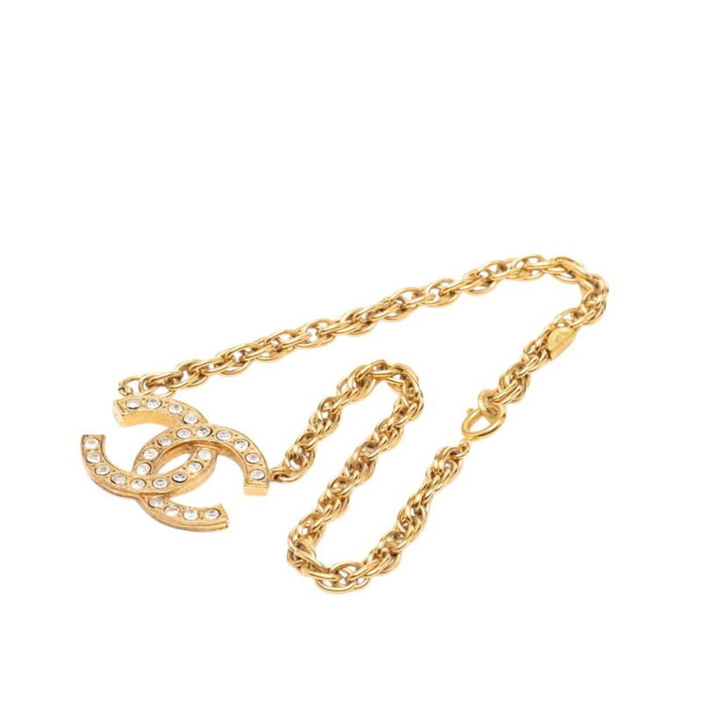 CHANEL Authentic Vintage Gold Logo Necklace - Picture 3 of 6